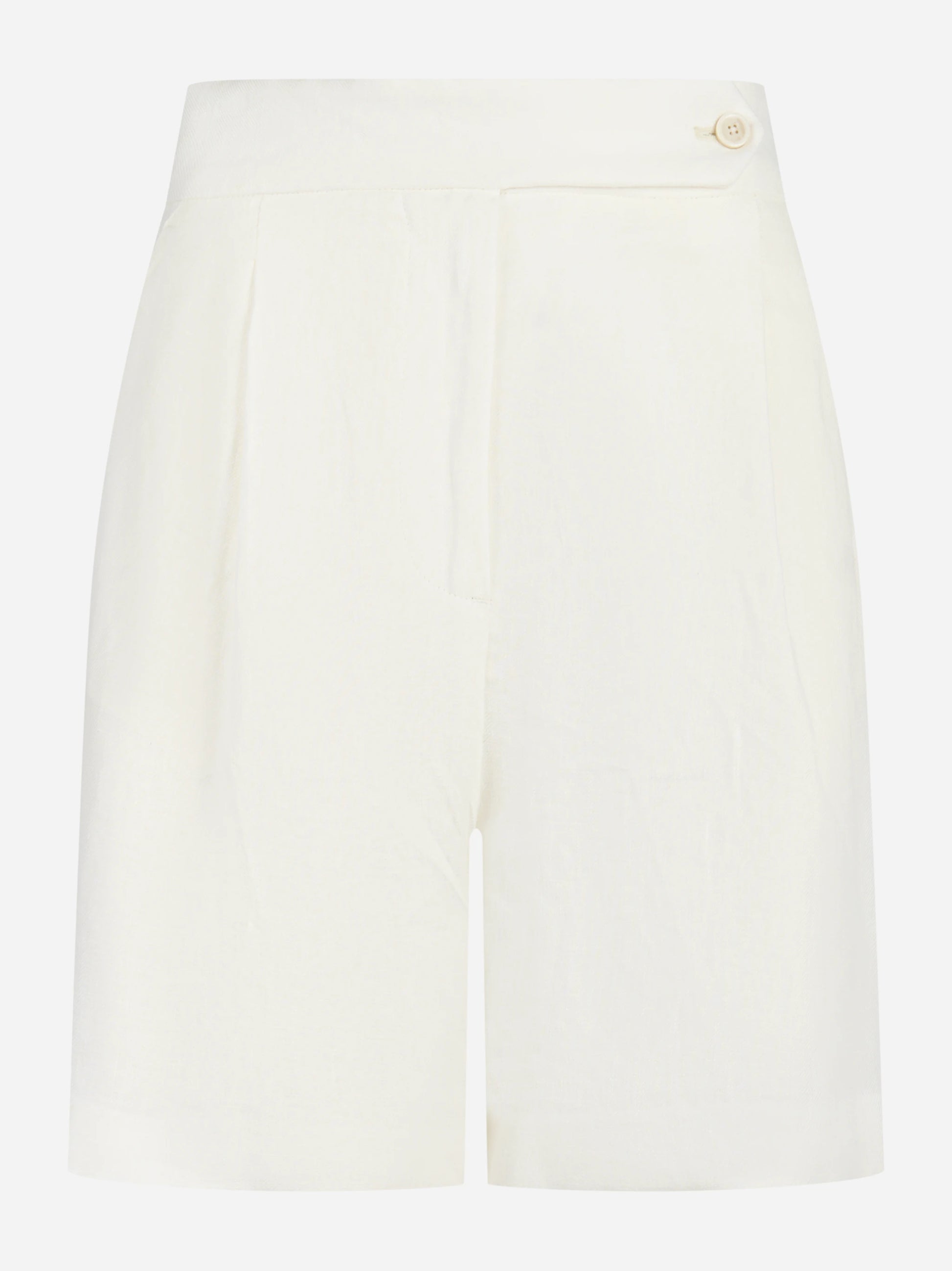 Shorts in cotone stretch bianco