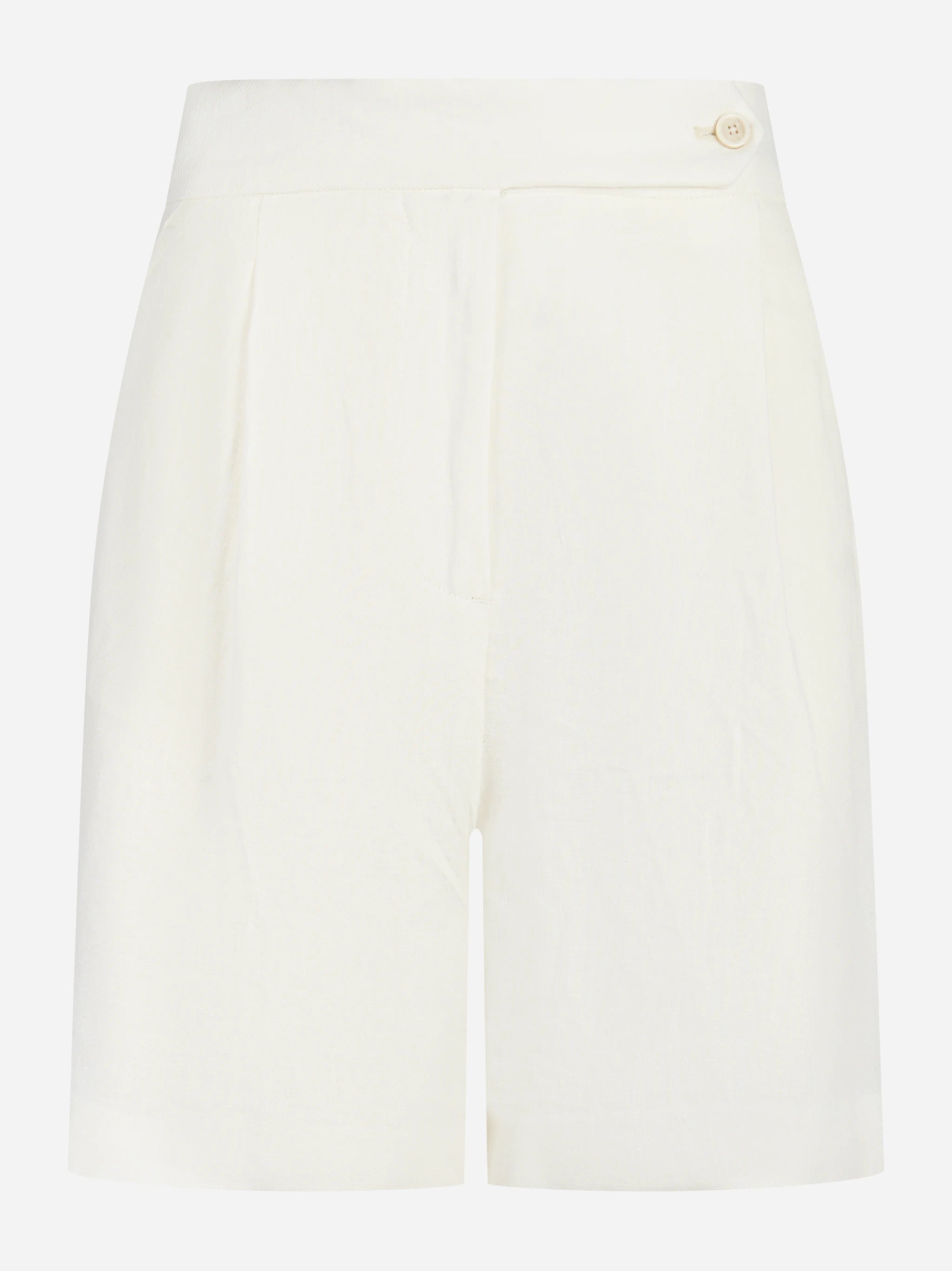 Shorts in cotone stretch bianco