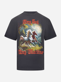 T-shirt Horseplay nera
