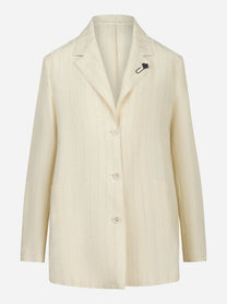 Blazer monopetto in lino