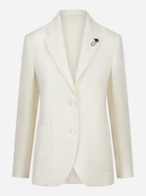 Blazer monopetto bianco