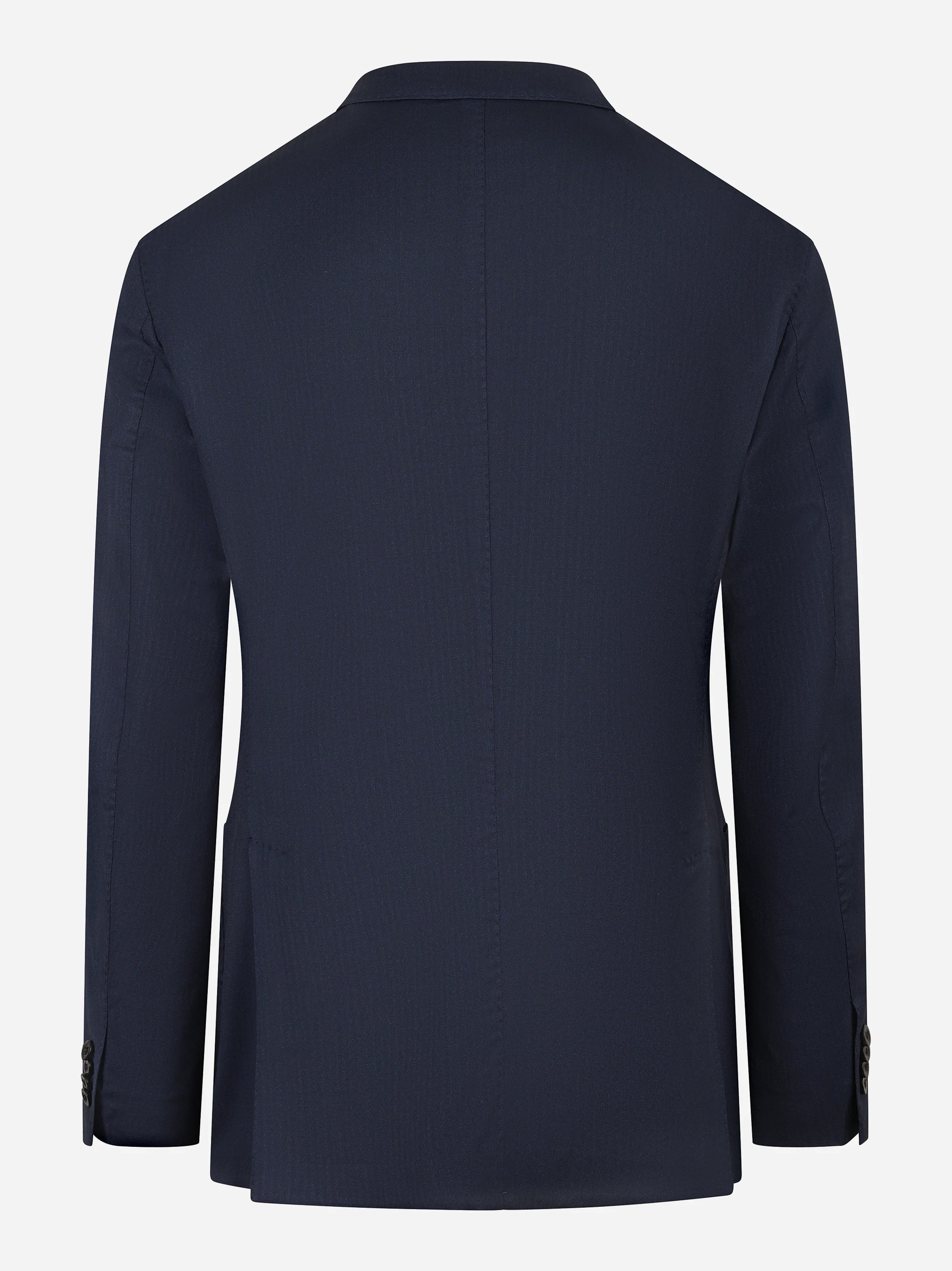 Blazer monopetto in lana e seta