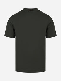 T-shirt manica corta verde in cotone ossigeno