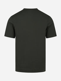 T-shirt manica corta verde in cotone ossigeno