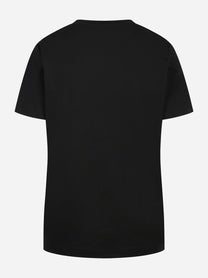 T-shirt manica corta con logo nera