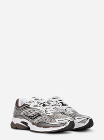 Sneakers Progrid Omni 9 in Pelle e tela bianca e marrone