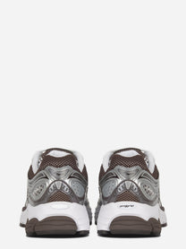 Sneakers Progrid Omni 9 in Pelle e tela bianca e marrone