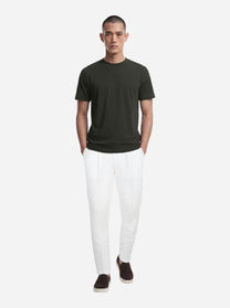 T-shirt manica corta verde in cotone ossigeno