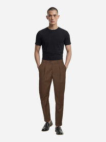 T-shirt manica corta nera in cotone ossigeno