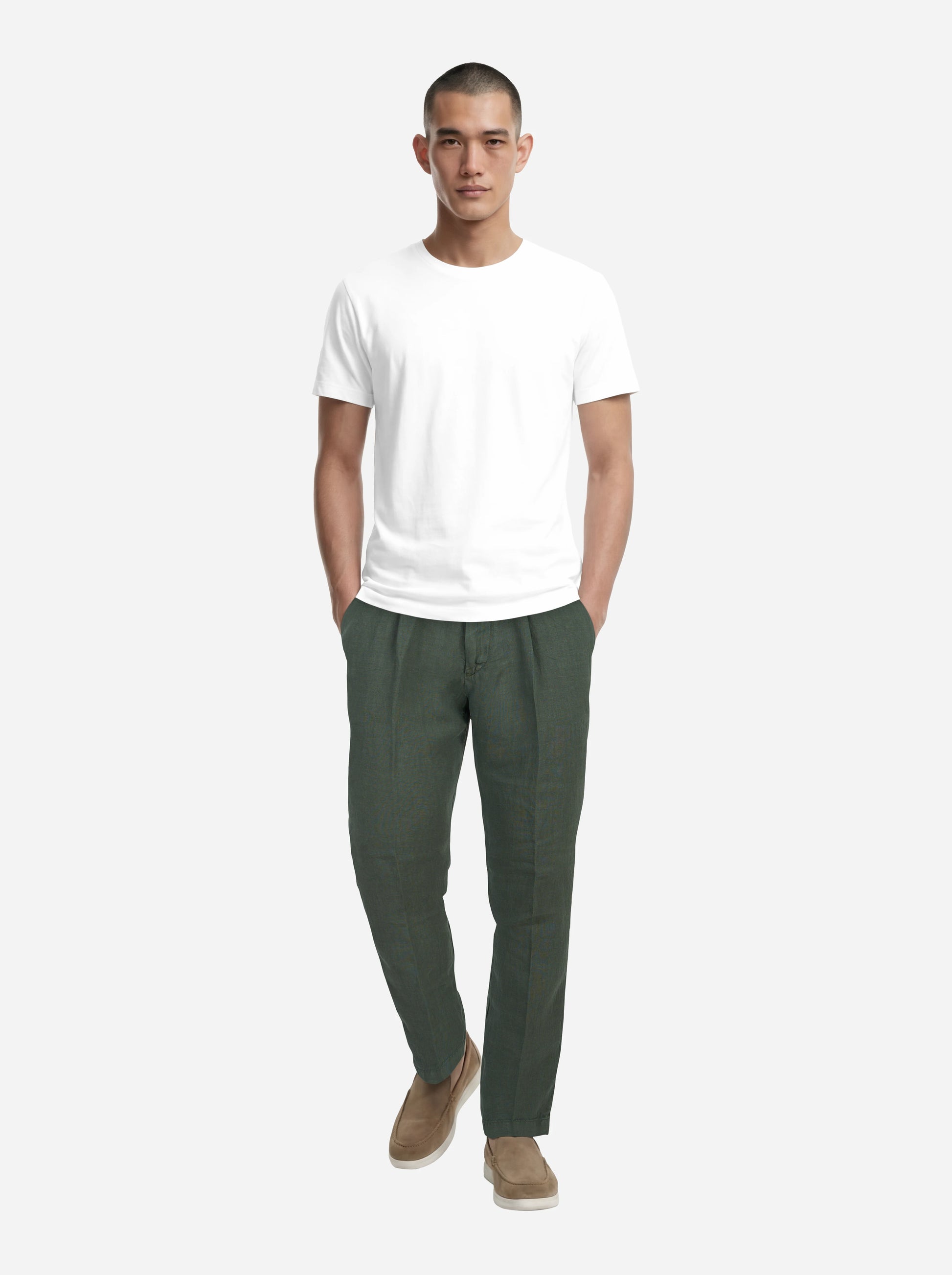 T-shirt manica corta bianca in cotone ossigeno