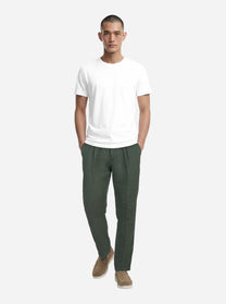 T-shirt manica corta bianca in cotone ossigeno