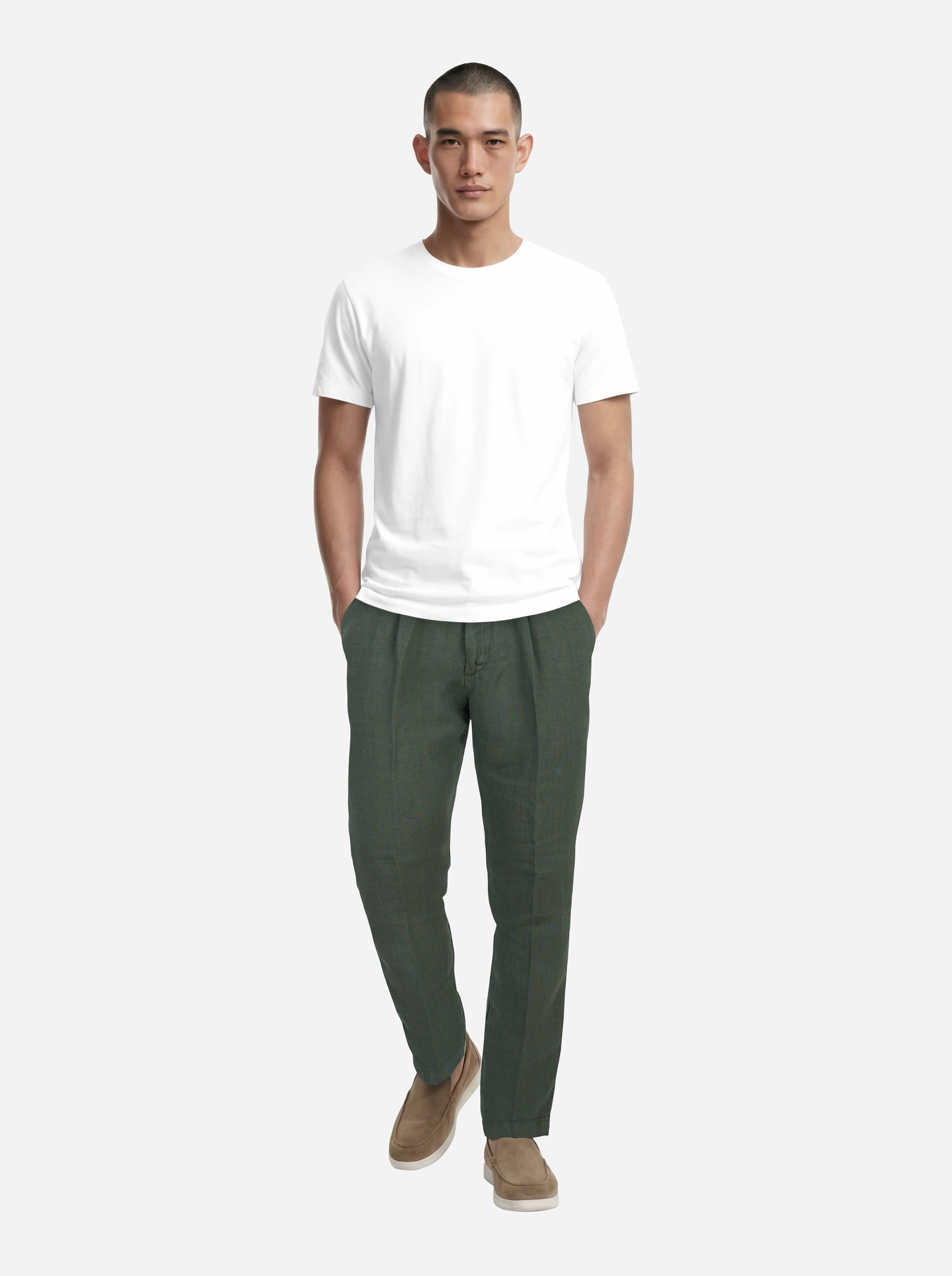 T-shirt manica corta bianca in cotone ossigeno