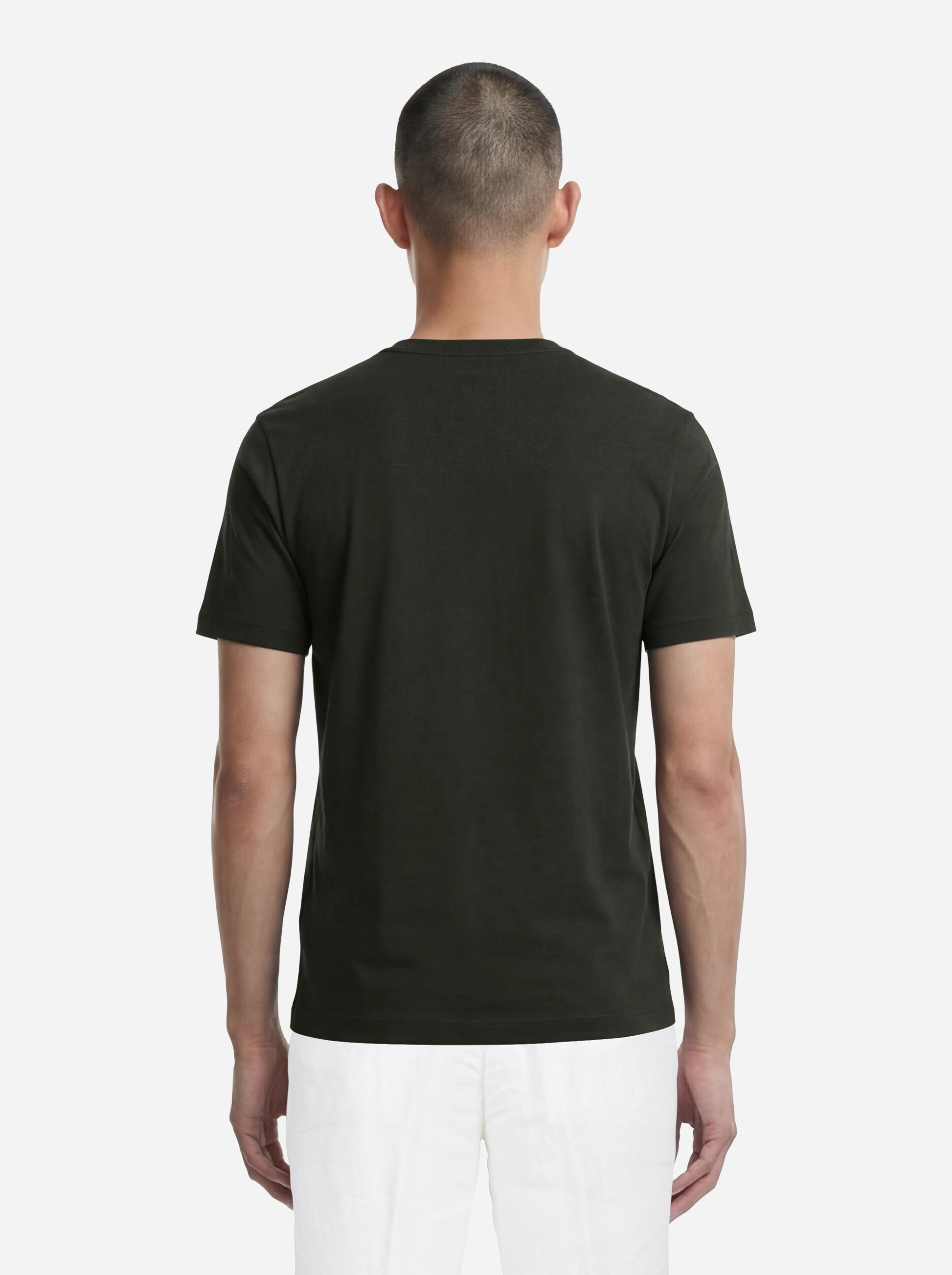 T-shirt manica corta verde in cotone ossigeno