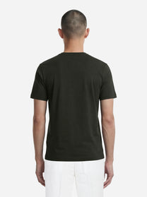 T-shirt manica corta verde in cotone ossigeno