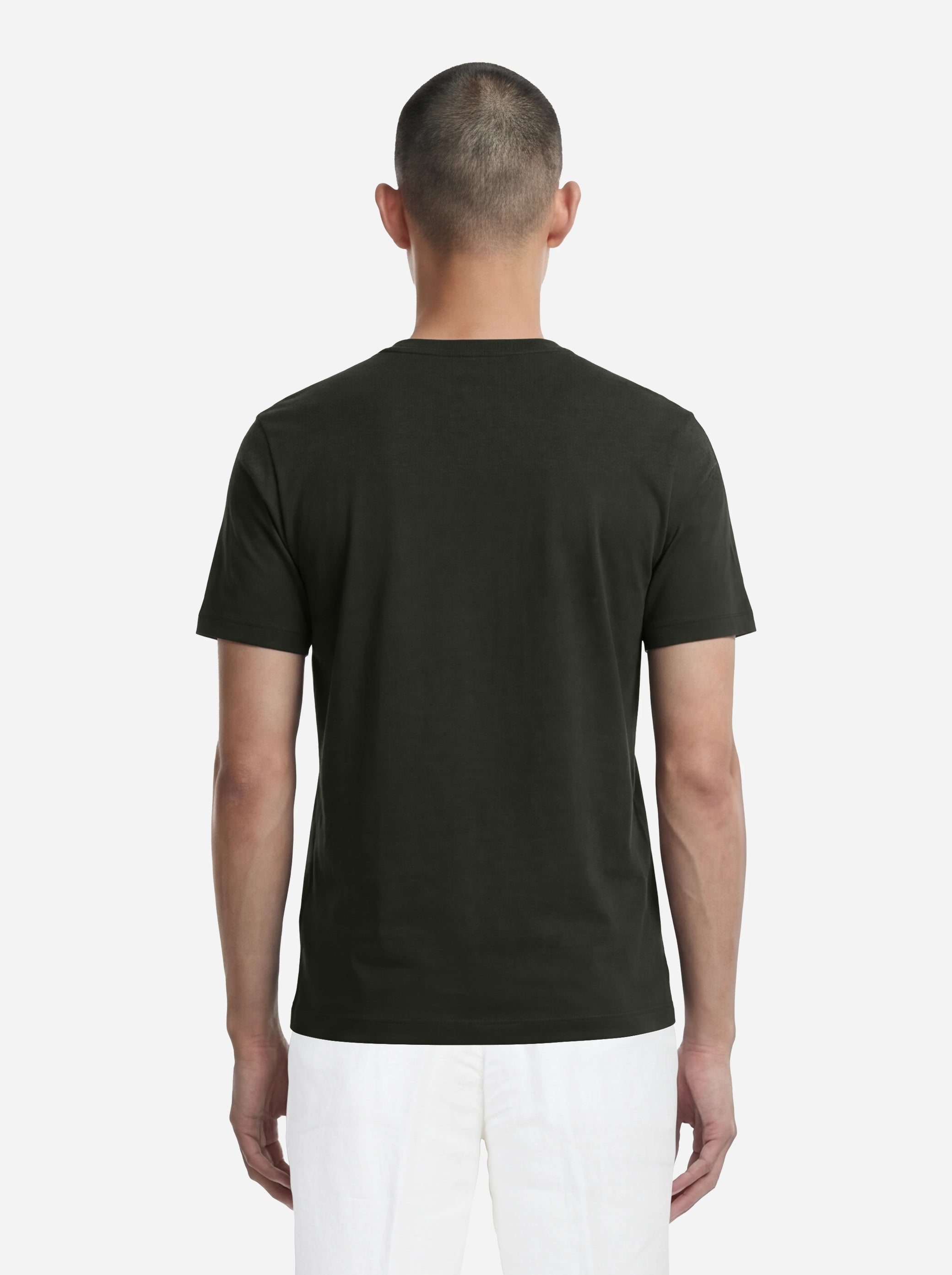 T-shirt manica corta verde in cotone ossigeno