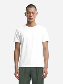 T-shirt manica corta bianca in cotone ossigeno