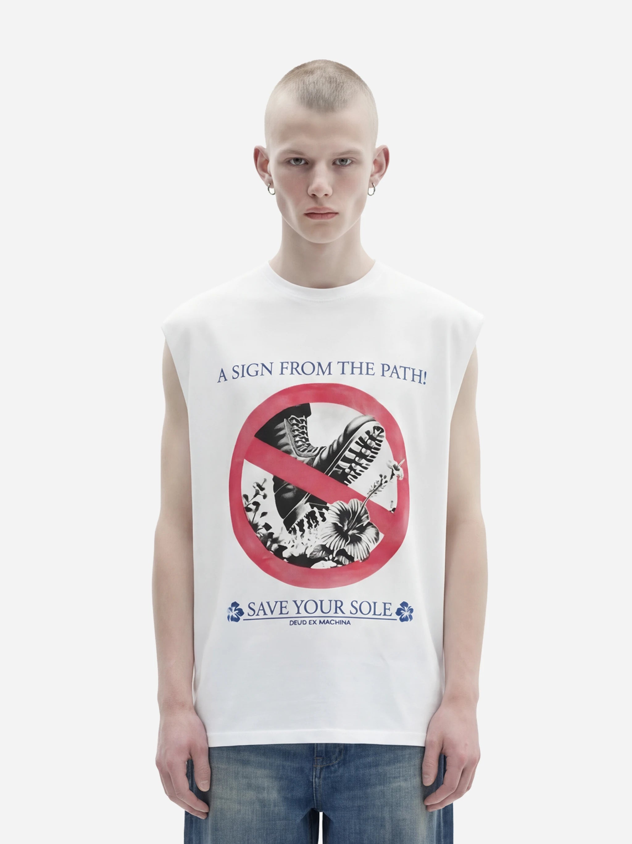 T-shirt Save Your Sole bianca