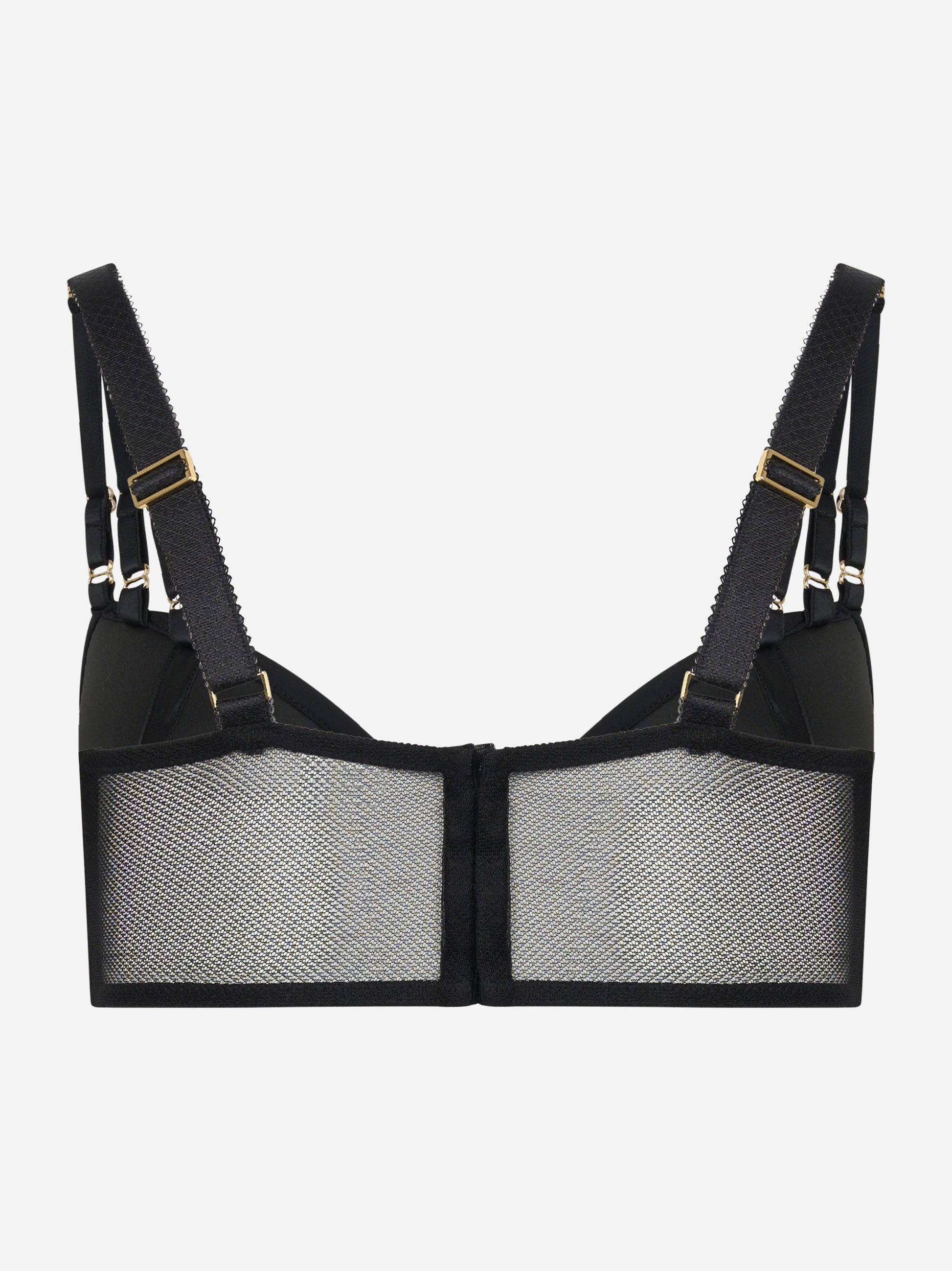 Reggiseno in jersey e tulle con elastici