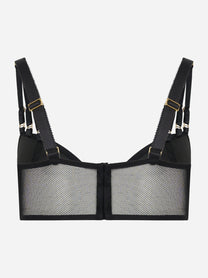 Reggiseno in jersey e tulle con elastici