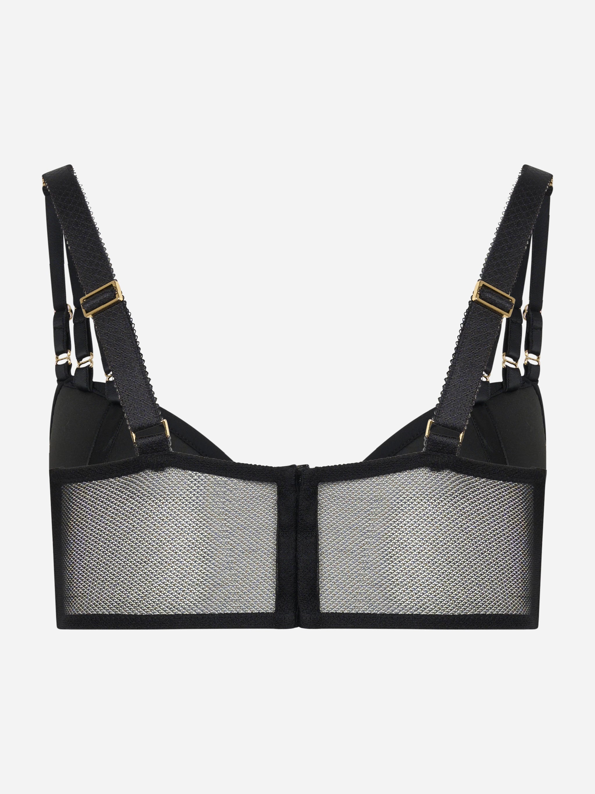 Reggiseno in jersey e tulle con elastici