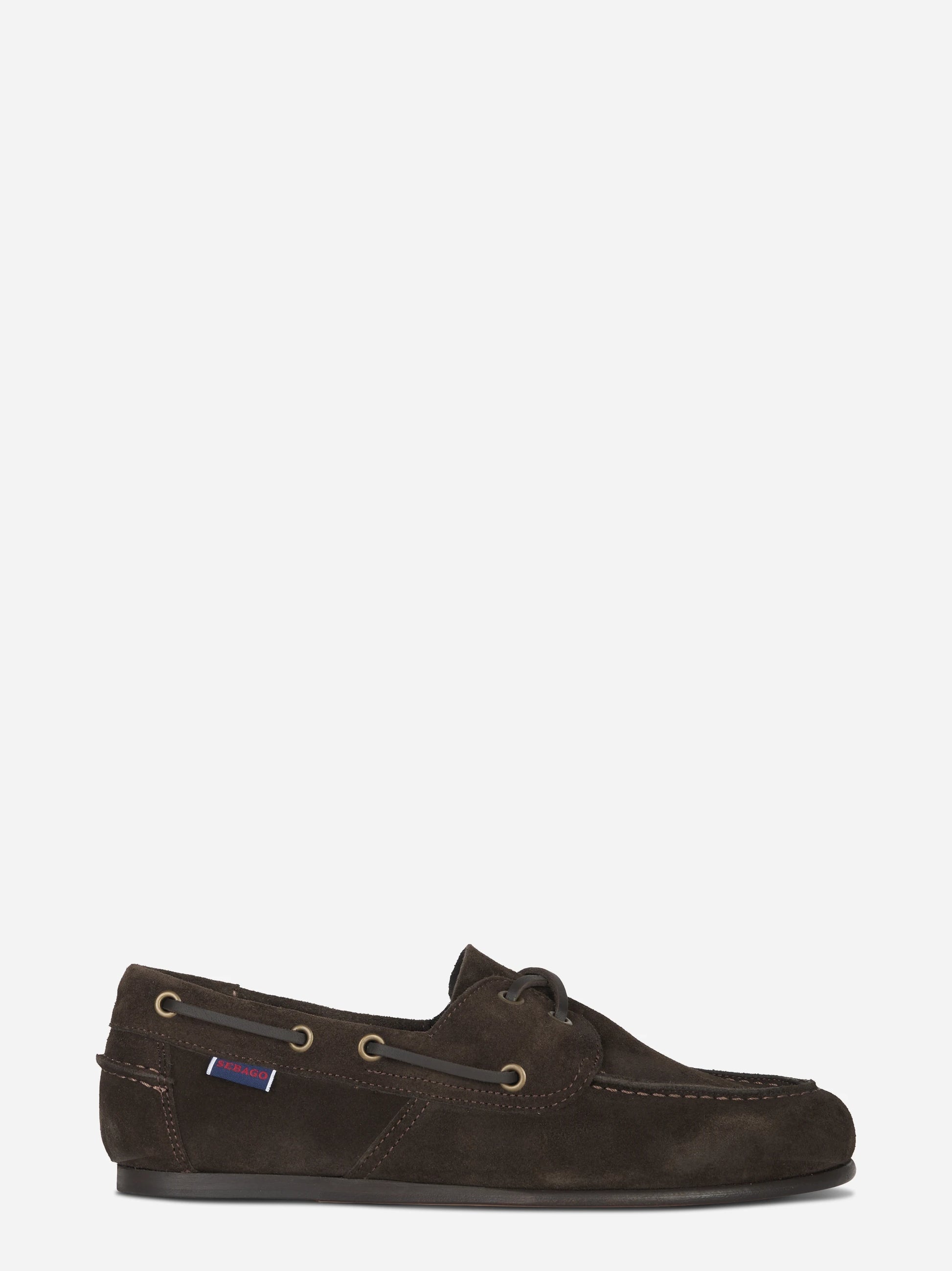 Scarpa da barca Owen in suede marrone
