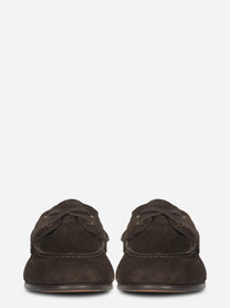 Scarpa da barca Owen in suede marrone