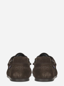 Scarpa da barca Owen in suede marrone