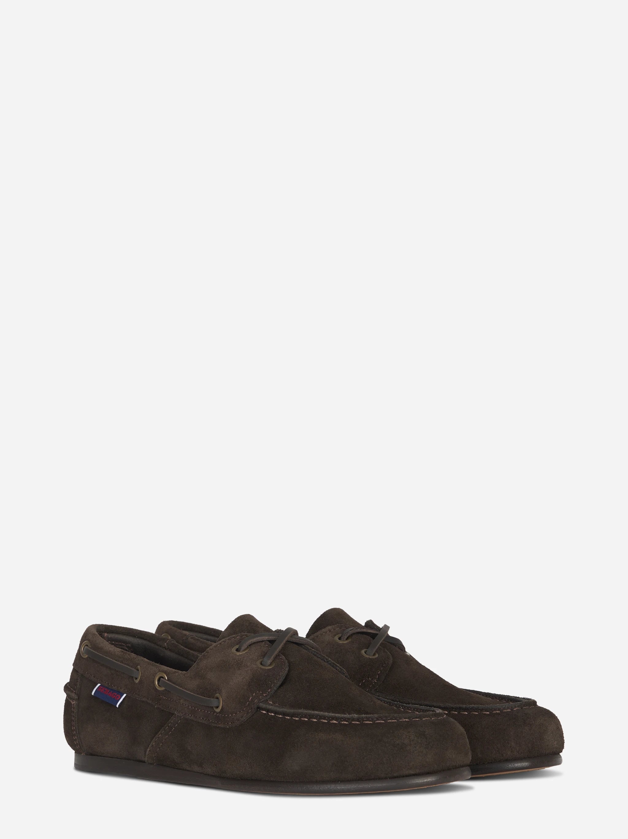 Scarpa da barca Owen in suede marrone