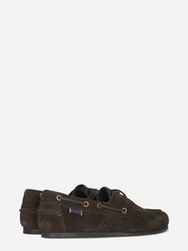 Scarpa da barca Owen in suede marrone