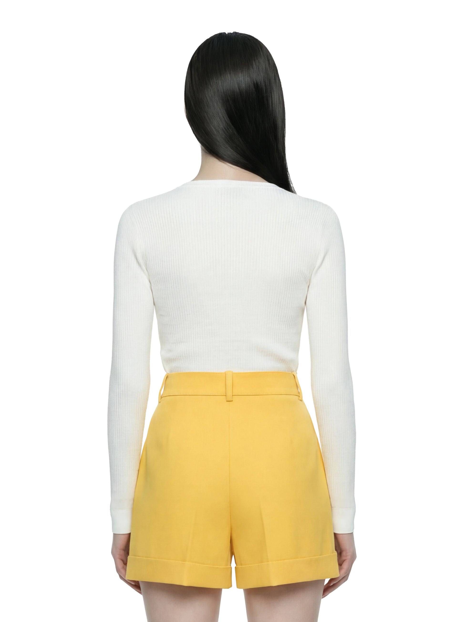 Cardigan in maglia bianco a micro trecce