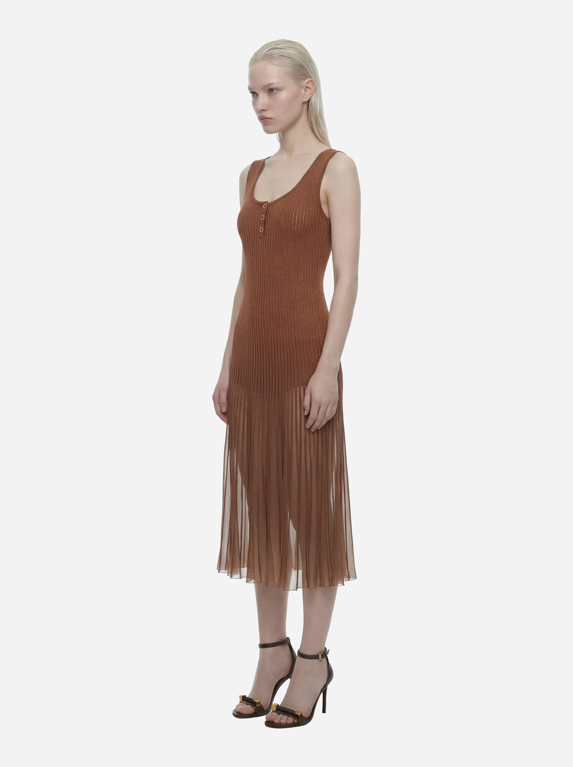 Abito in maglia à jour