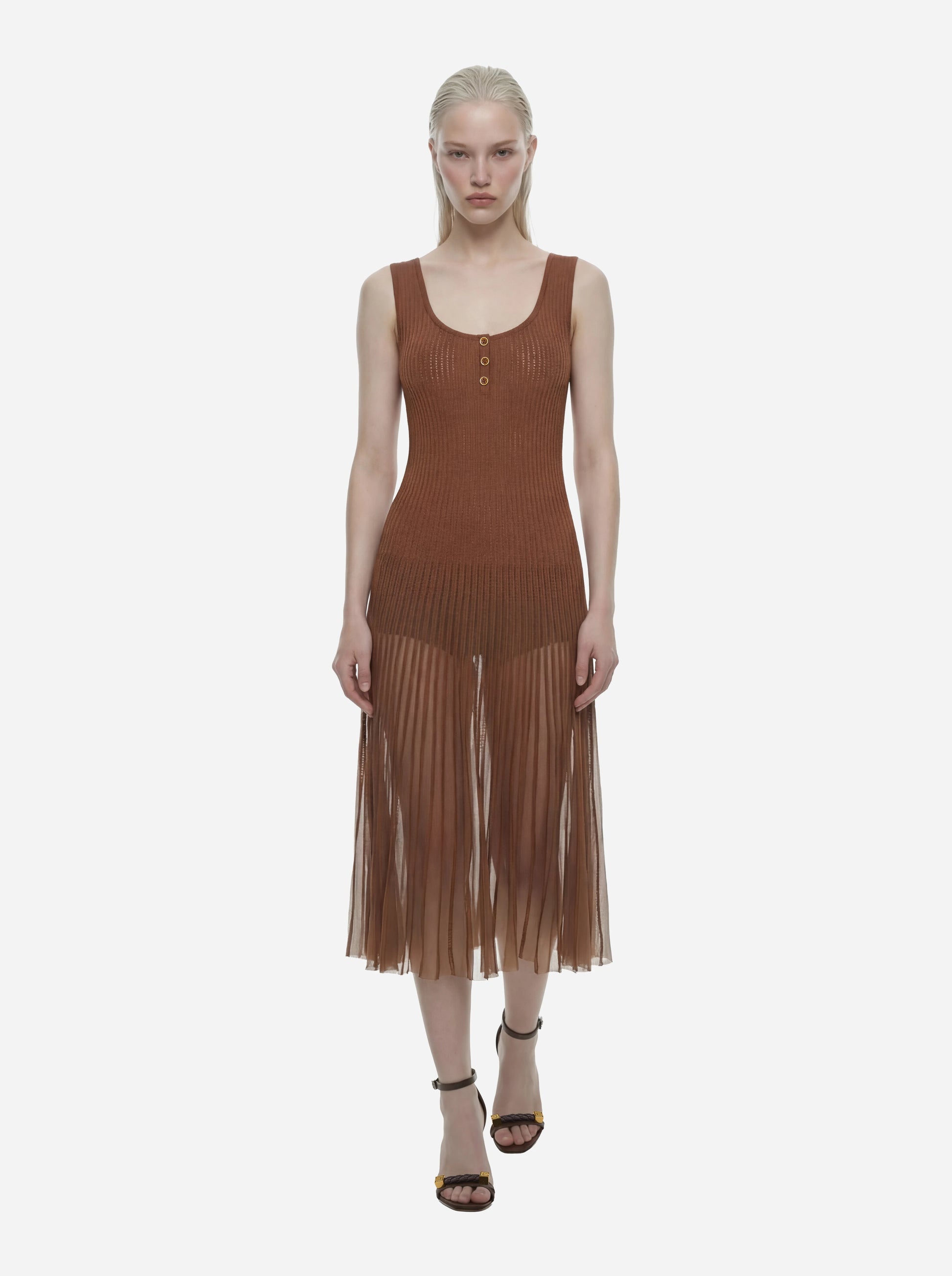 Abito in maglia à jour