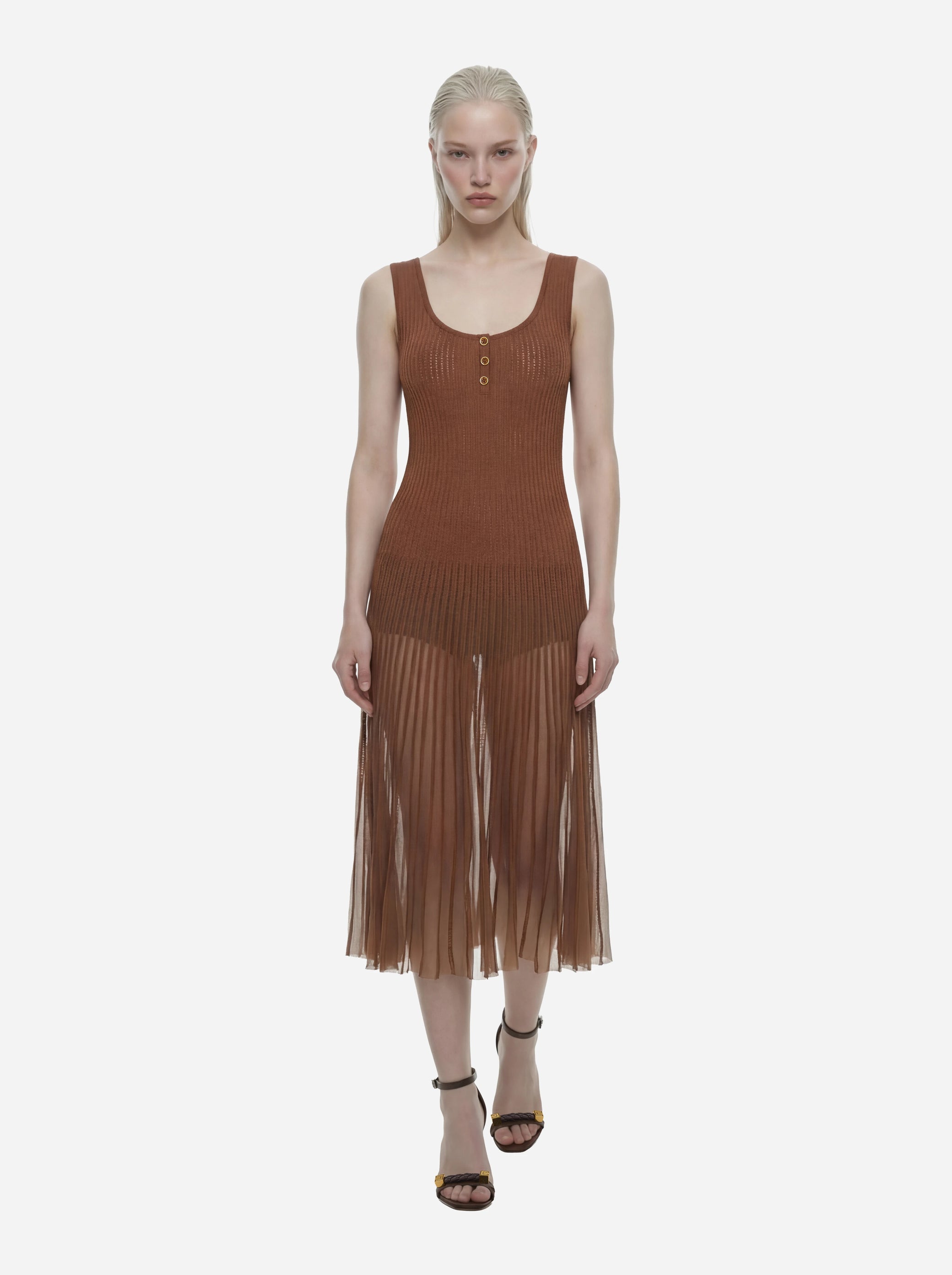 Abito in maglia à jour