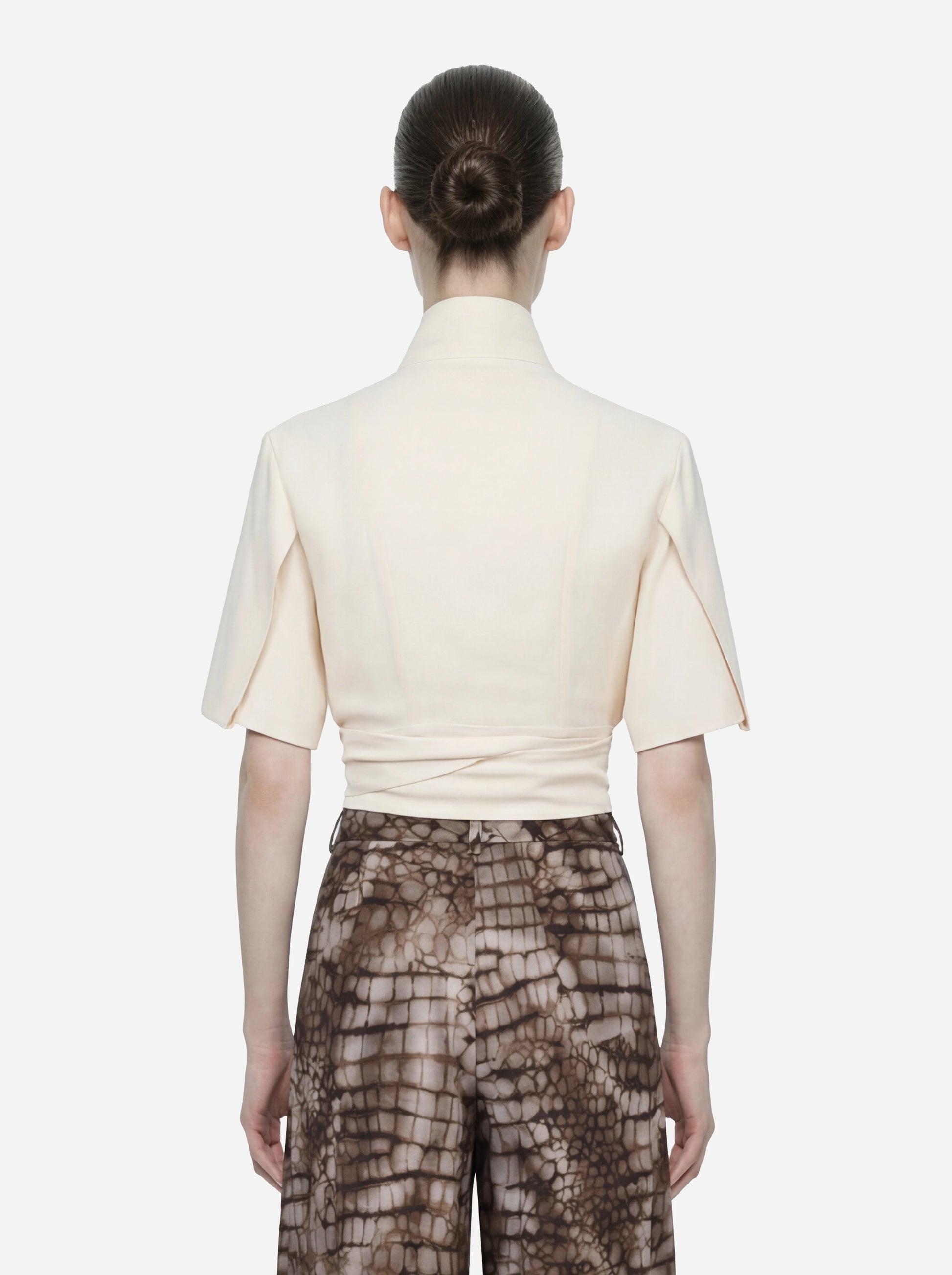 Blusa in georgette di viscosa