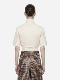 Blusa in georgette di viscosa