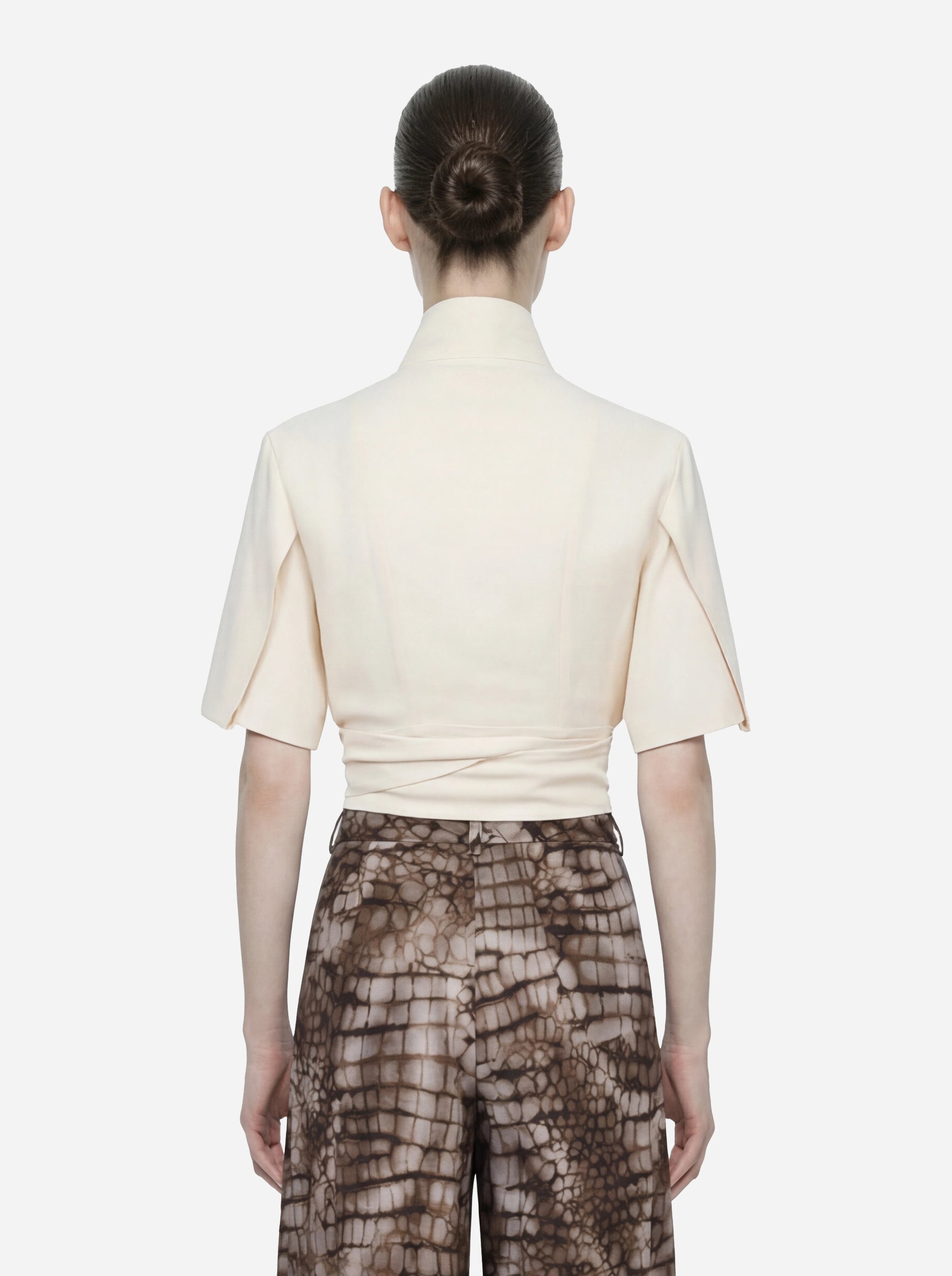 Blusa in georgette di viscosa