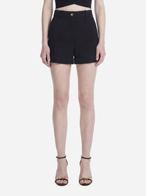 Shorts in crepe leggero nero