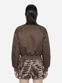 Bomber in nylon beige