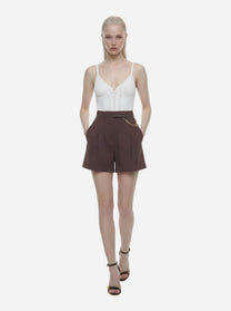Body bianco in maglia à jour