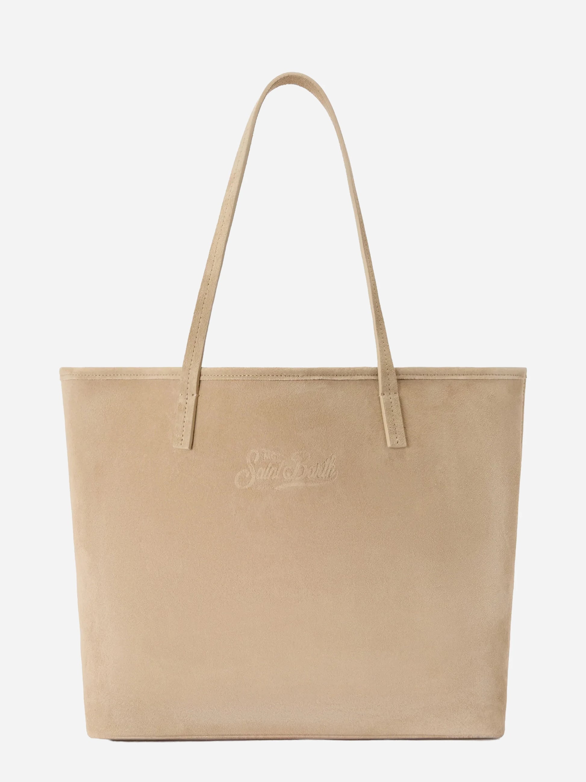 Borsa City regular in camoscio beige