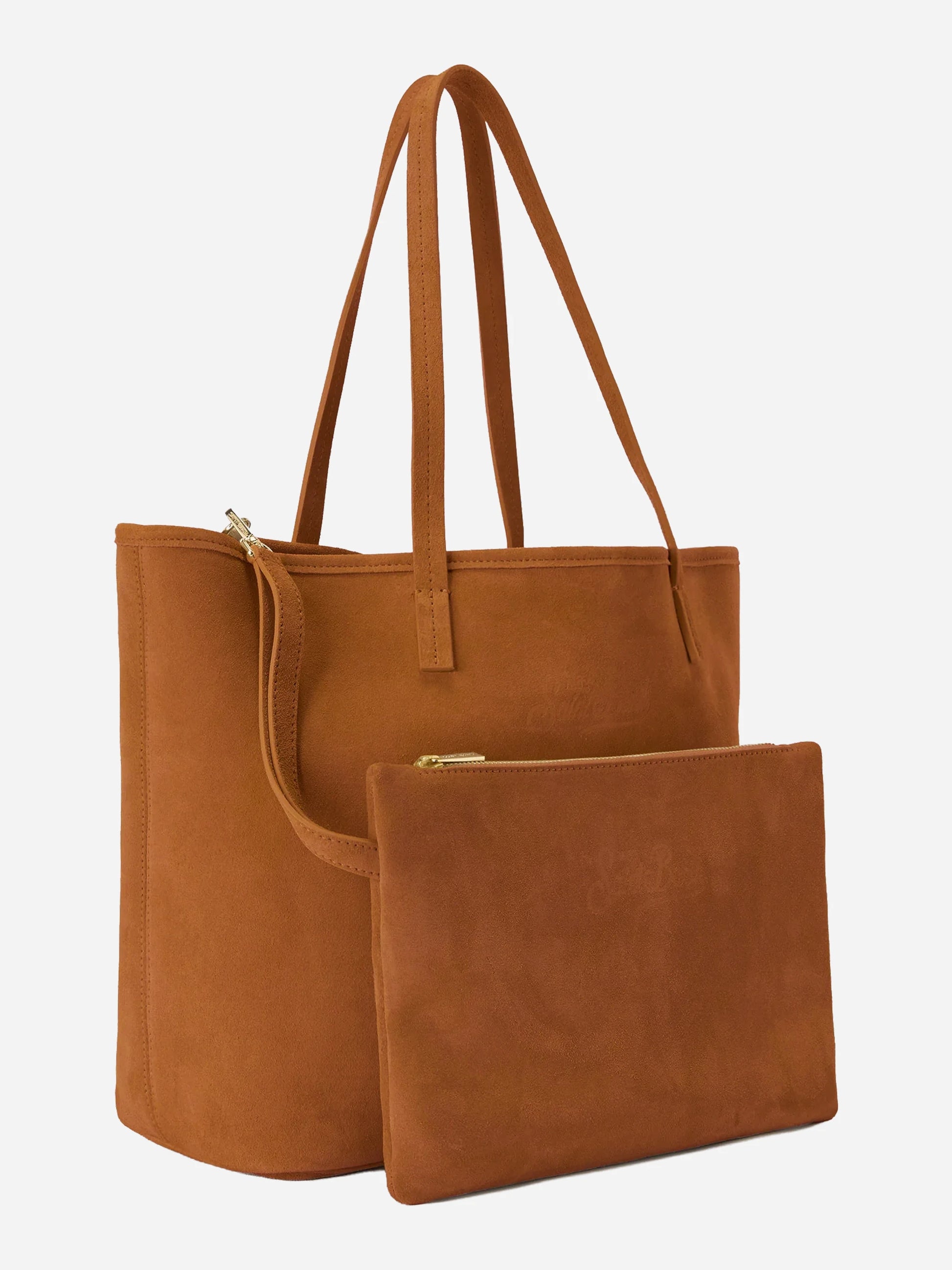 Borsa City regular in camoscio cammello