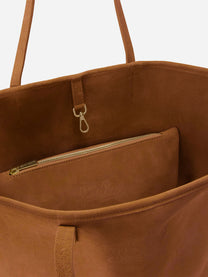 Borsa City regular in camoscio cammello