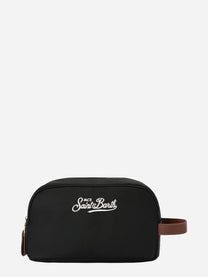 Beauty Bag Westwood in nylon nero tinta unita