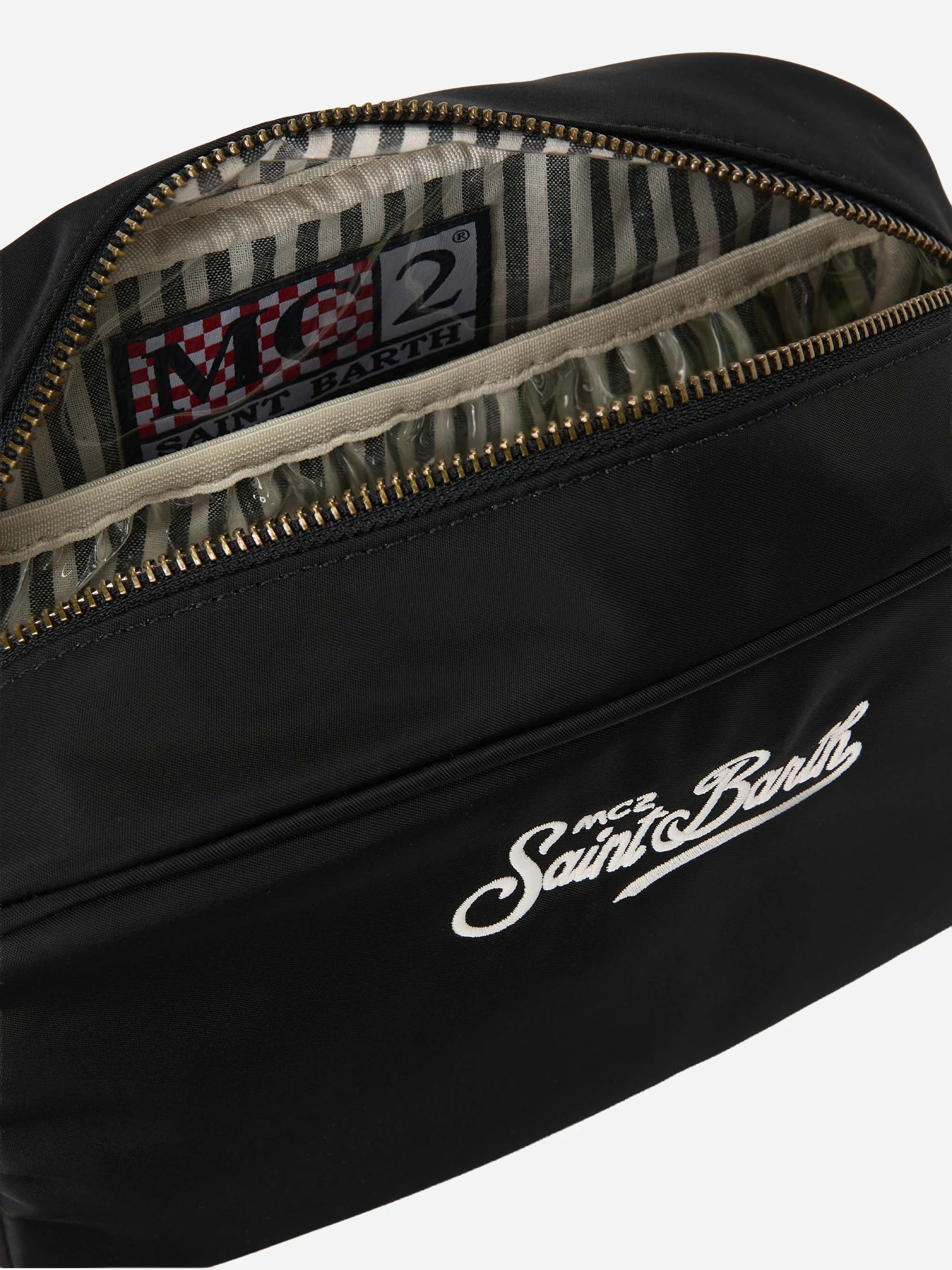 Beauty Bag Westwood in nylon nero tinta unita