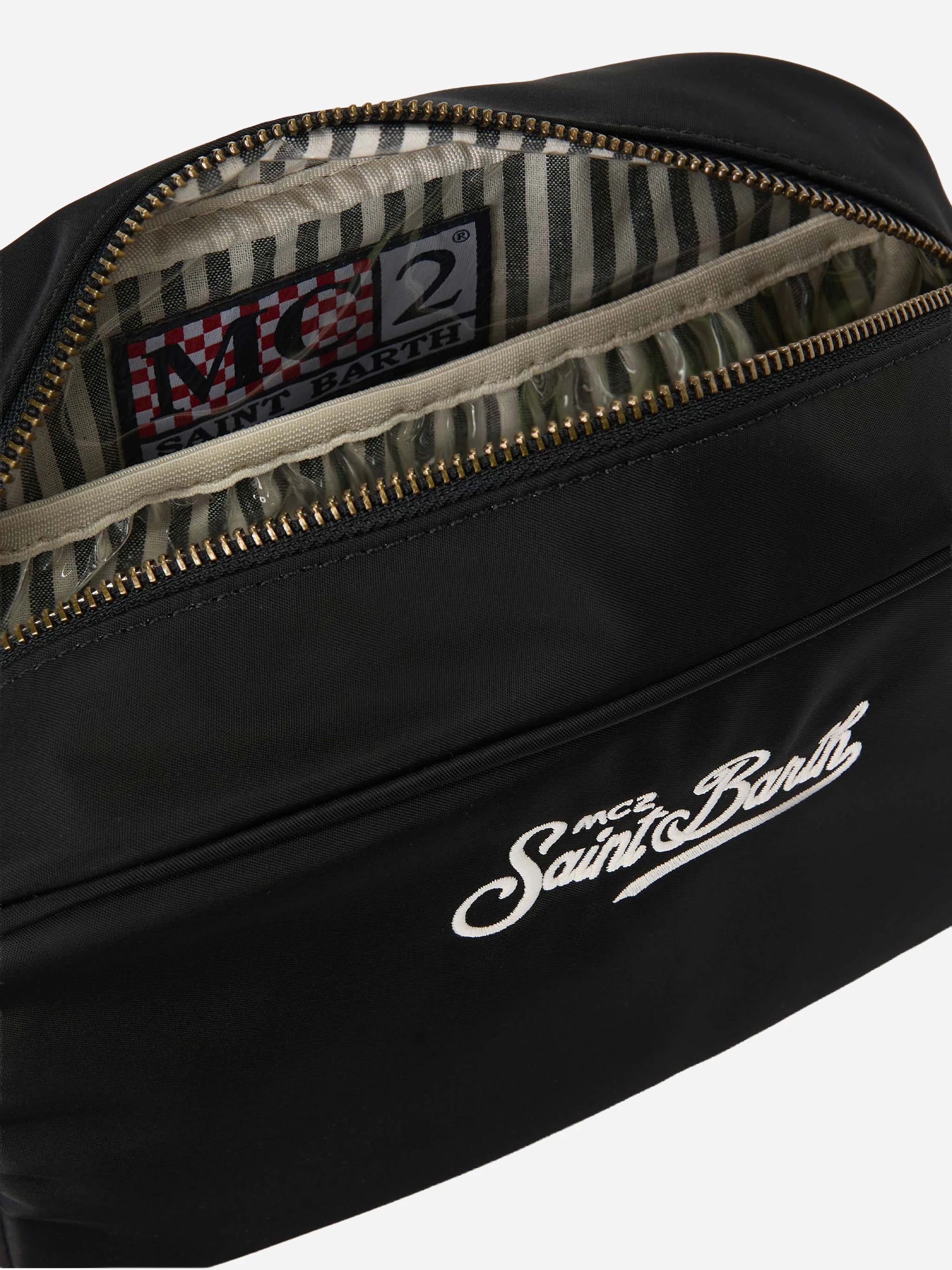 Beauty Bag Westwood in nylon nero tinta unita