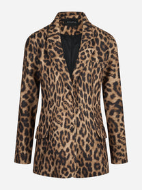 Cappotto animalier monopetto - vista frontale