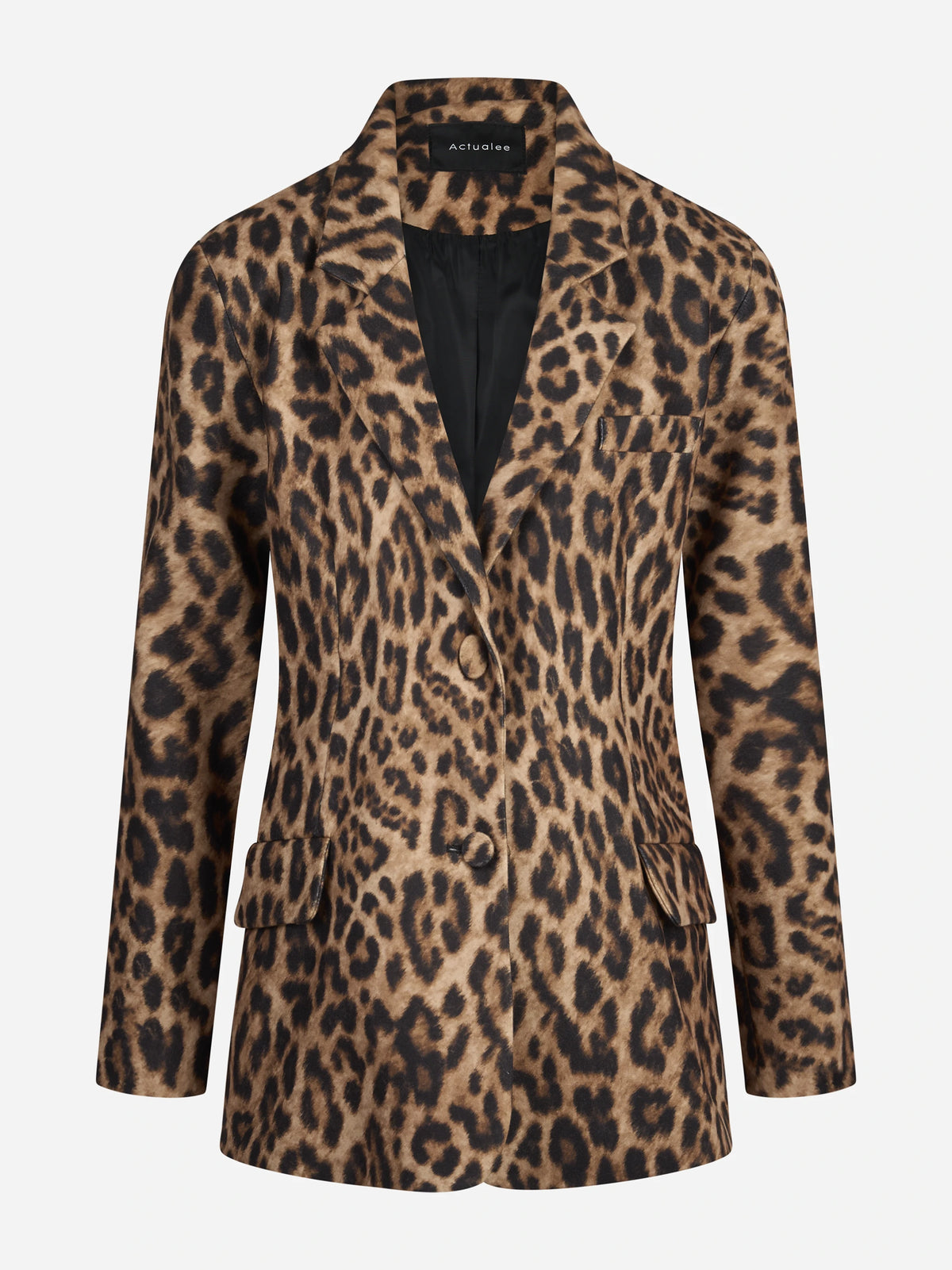 Cappotto animalier monopetto - vista frontale