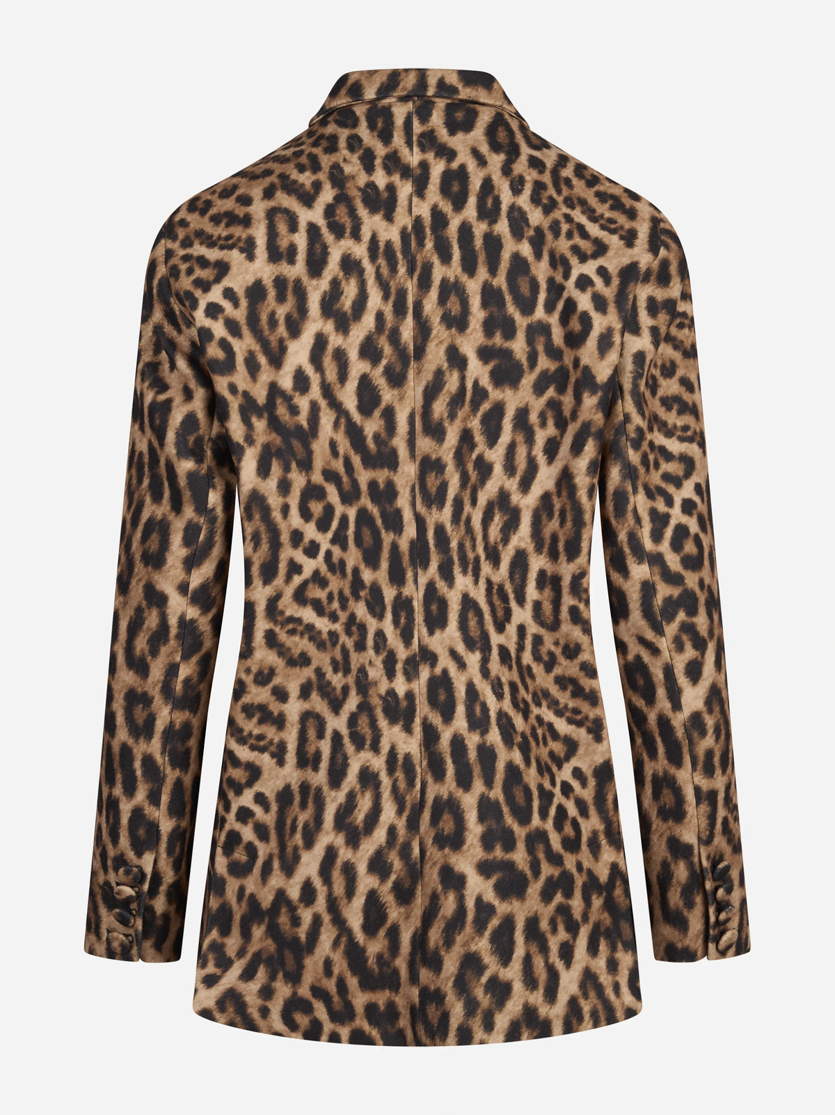 Cappotto animalier monopetto - vista posteriore