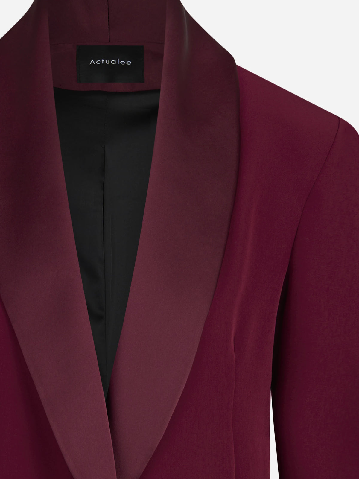 Blazer con revers sciallato bordeaux - dettaglio del prodotto