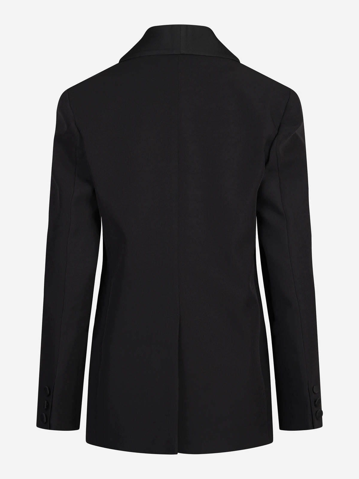 Blazer con revers sciallato nero - vista posteriore